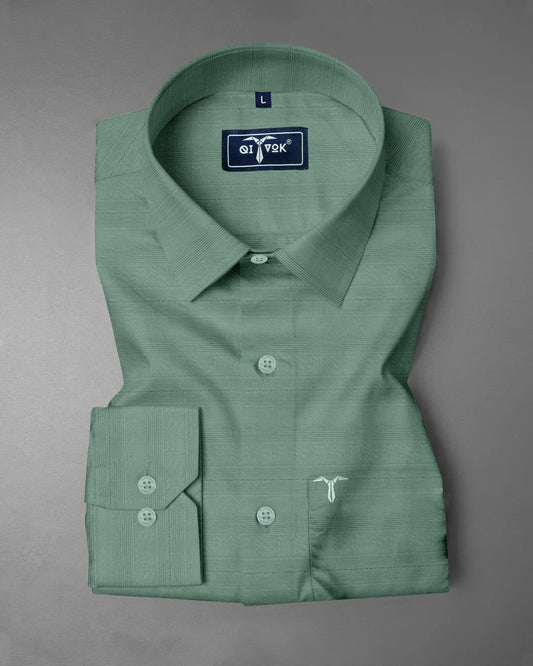 Fern Green Checked Shirt